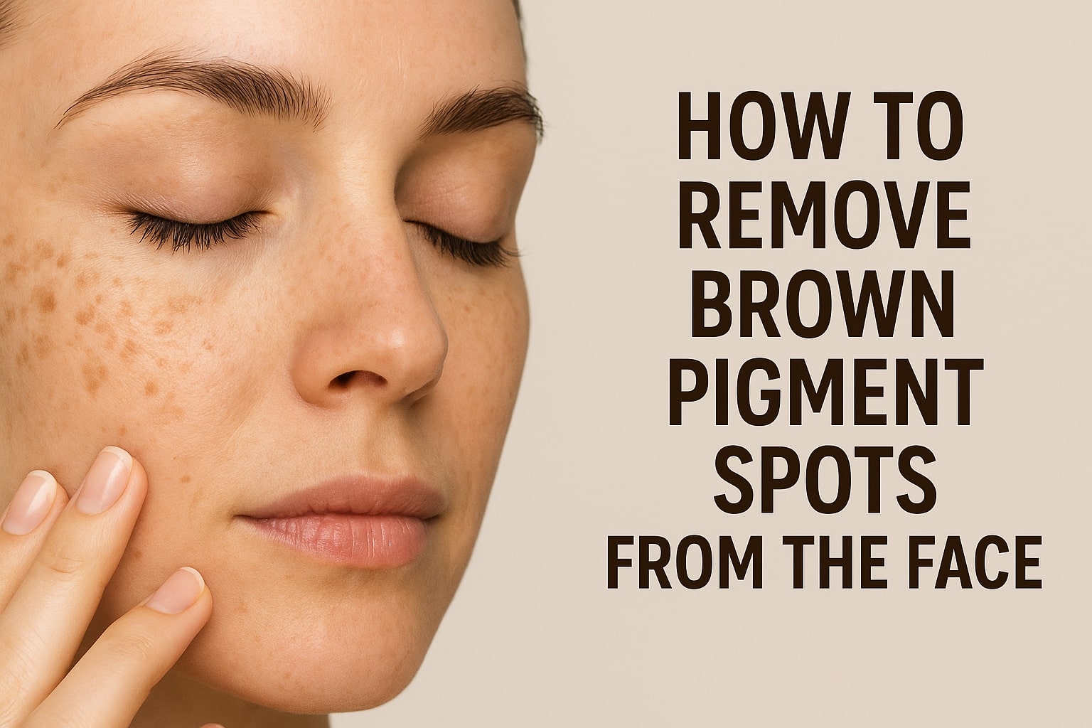 How to Remove Brown Pigment Spots From The Face Naturally & Effectively