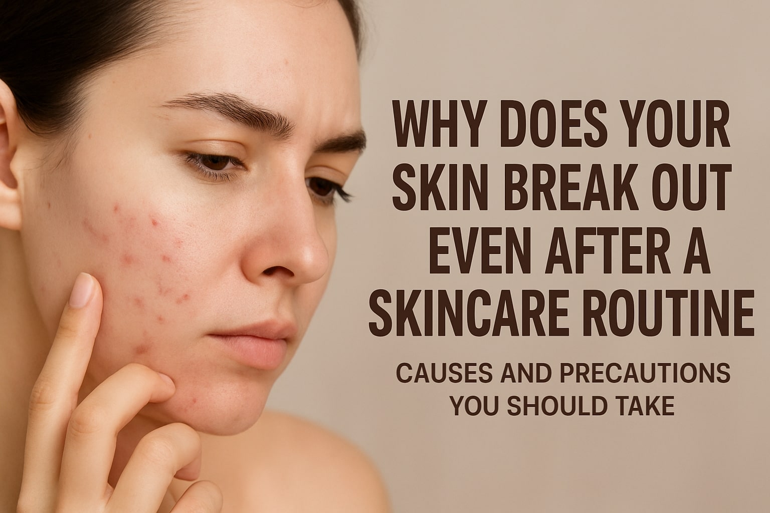 Why Does Your Skin Break Out Even After a Skincare Routine? Causes and Precautions You Should Take